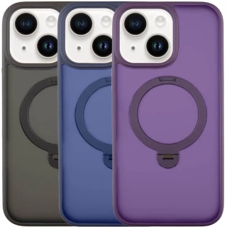 Кольоровий TPU+PC з металевими кнопками, кільцем та MagSafe на Apple iPhone 15 (6.1") фото 1 з 2