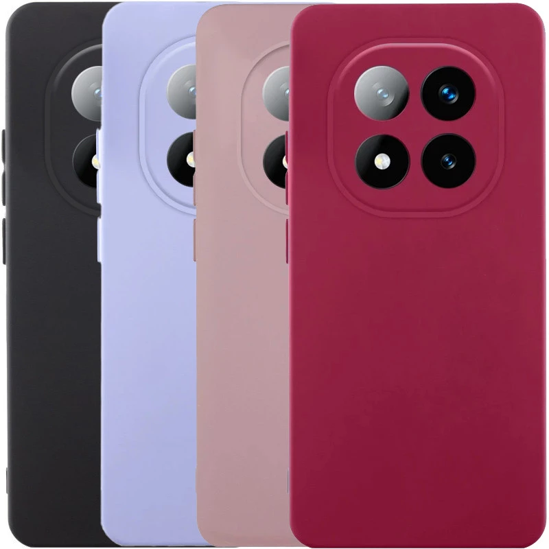 Кольоровий силіконовий чохол GETMAN із закритою камерою для Xiaomi Redmi Note 14 Pro 4G фото 2 з 3