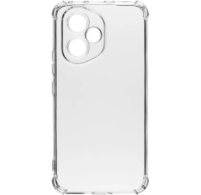 Ультратонкий силиконовый чехол GETMAN с крытыми бортами та камерою на Honor 400 – Бесцветный (прозрачный). Фото 2 из 3