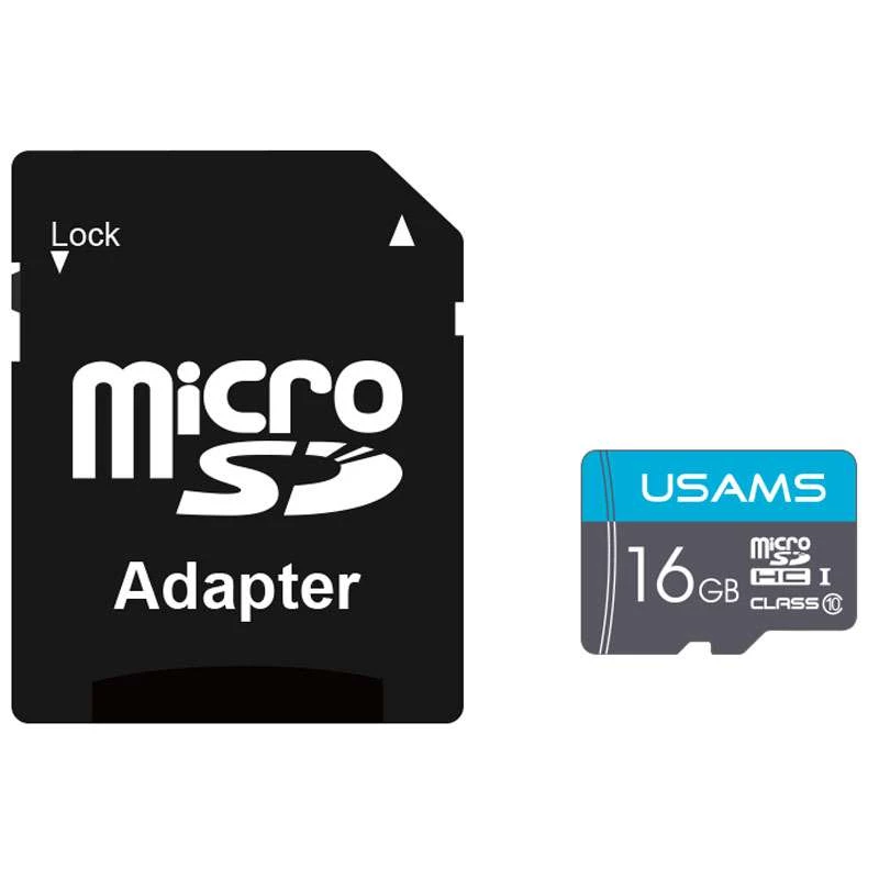 

Карта памяти USAMS US-ZB117 TF High Speed Card 16 Gb + adapter (Blue)