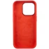 Чехол Silicone Case с металлическими кнопками для Apple iPhone 14 Pro Max (6.7") – Красный / Red. Фото 5 из 9