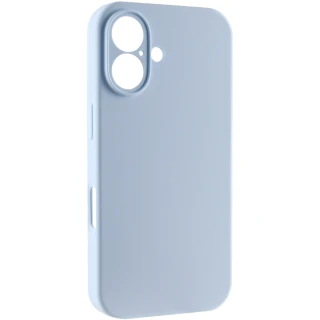 Чехол Silk Full Camera Protective (AA) NO LOGO для Apple iPhone 16 — Голубой / Sweet Blue