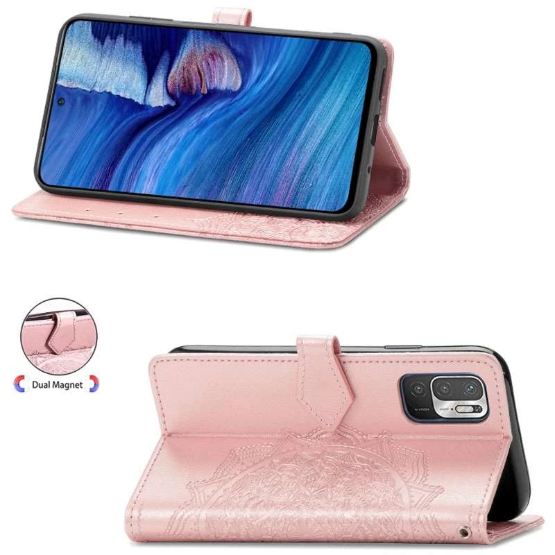 Чохол-книжка Art Case на Xiaomi Poco M3 Pro 4G / 5G – Рожевий. Фото 4 з 5