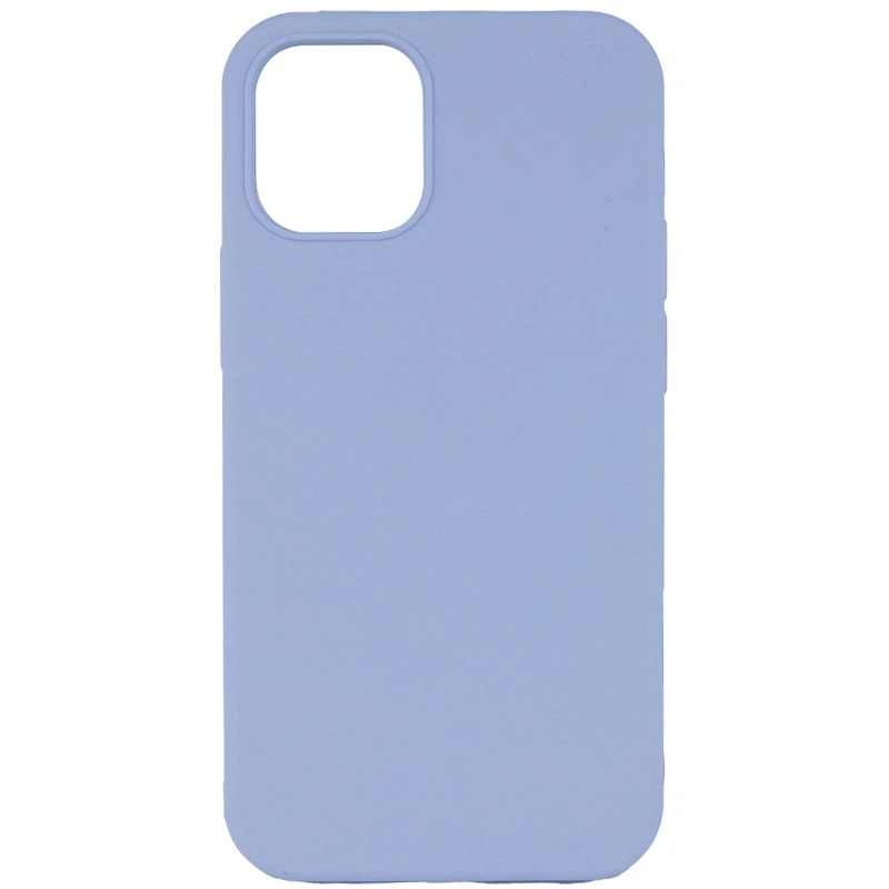 Silicone Case (AA) NO LOGO with MagSafe для Apple iPhone 12 (6.1") – Блакитний / Lilac Blue. Фото 1 з 1