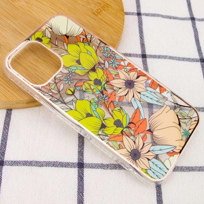 TPU+PC чохол з квітами на Apple iPhone 12 Pro (6.1") – Квіти. Фото 2 з 3