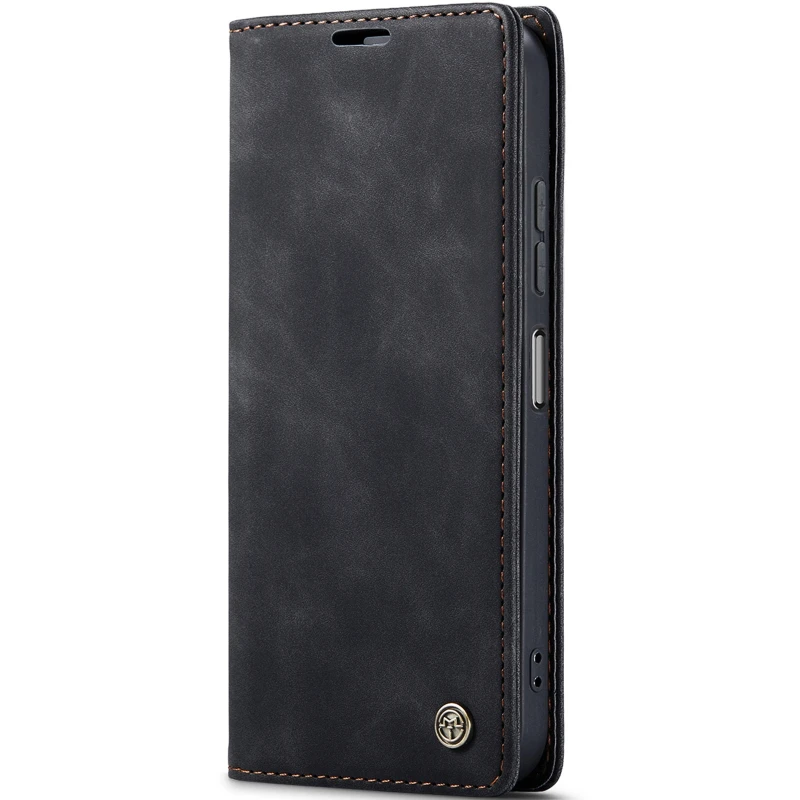 Шкіряний чохол-книжка CaseMe Velvet Nubuck для Samsung Galaxy A07 – Black. Фото 1 з 5
