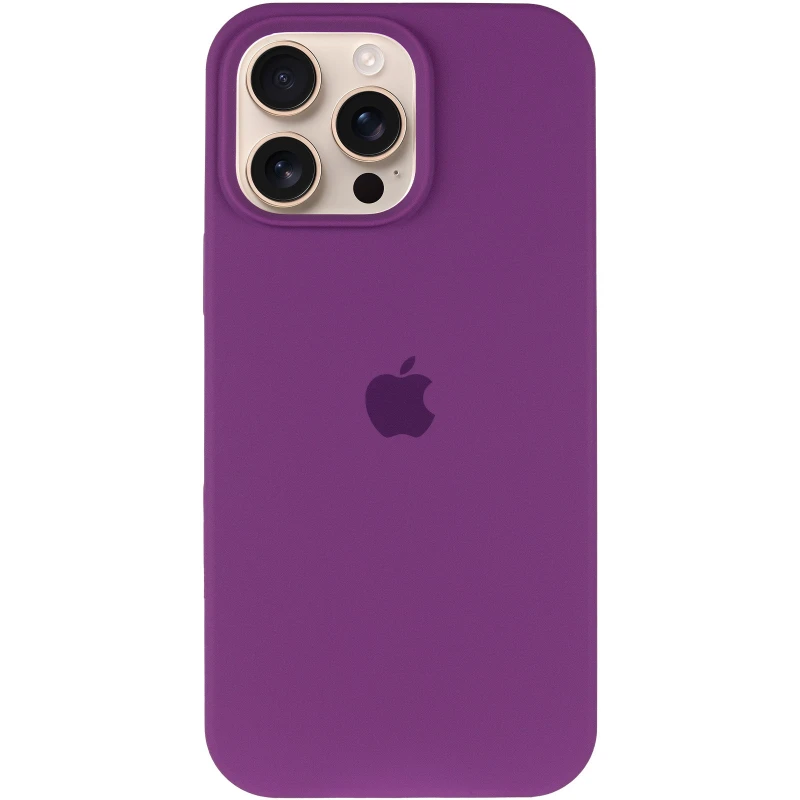 Чехол Silicone Case с закрытым низом для Apple iPhone 16 Pro Max – Фиолетовый / Grape. Фото 4 из 10