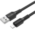 Дата кабель Borofone BX116 Certain USB to Lightning 2.4A (1m) – Black. Фото 2 з 3
