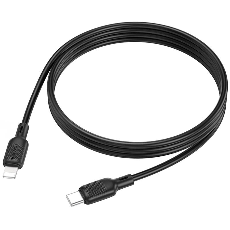 Дата кабель Borofone BX113 Lenny Type-C to Lightning 27W (2m) – Black. Фото 3 из 4