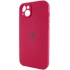 Чехол Silicone Case с защитой камеры для Apple iPhone 15 (6.1") – Красный / Rose Red. Фото 3 из 7