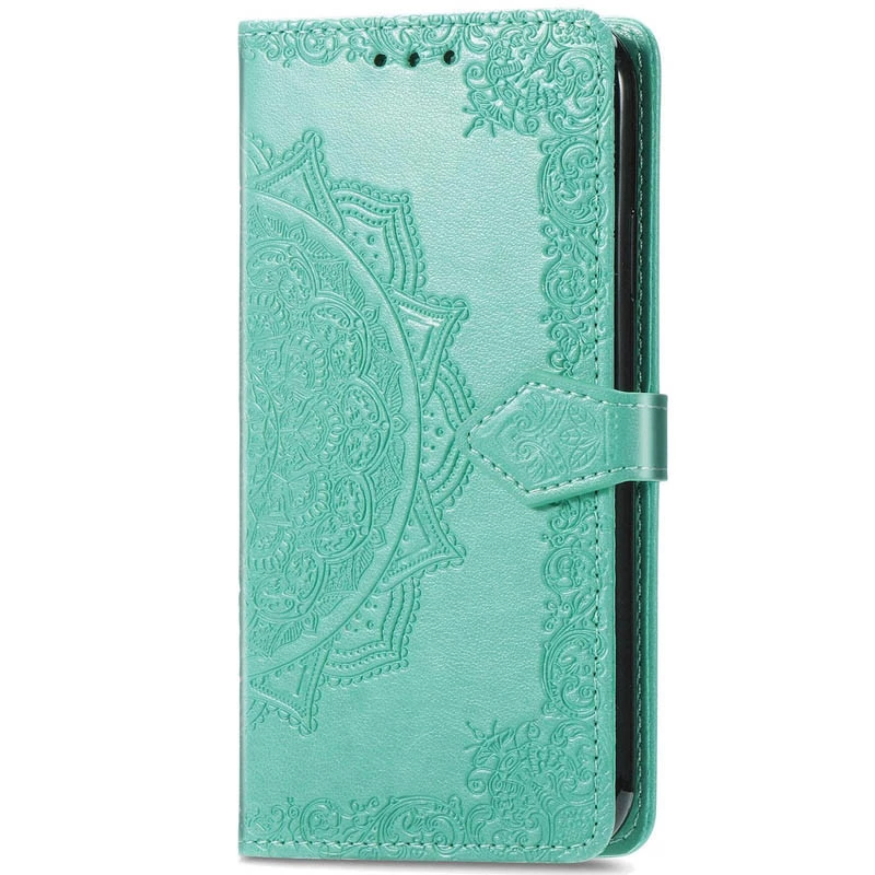 Шкіряний чохол-книжка Art Case з візитницею для Samsung Galaxy S25+ – Бірюзовий. Фото 1 з 8