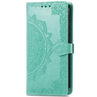 Кожаный чехол-книжка Art Case с визитницей для ZTE Blade A51 — Бирюзовый