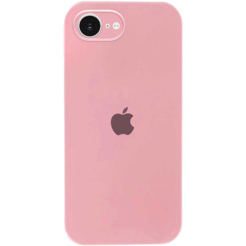 Чохол Silicone Case з закритим низом на Apple iPhone 16e (6.1") – Рожевий / Light pink. Фото 1 з 7