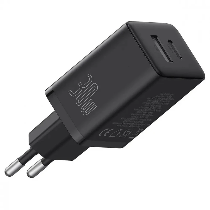 СЗУ Baseus Cube Pro Fast Charger PD30W (1USB-A/1C) (P10111404) – Cluster Black. Фото 1 из 3
