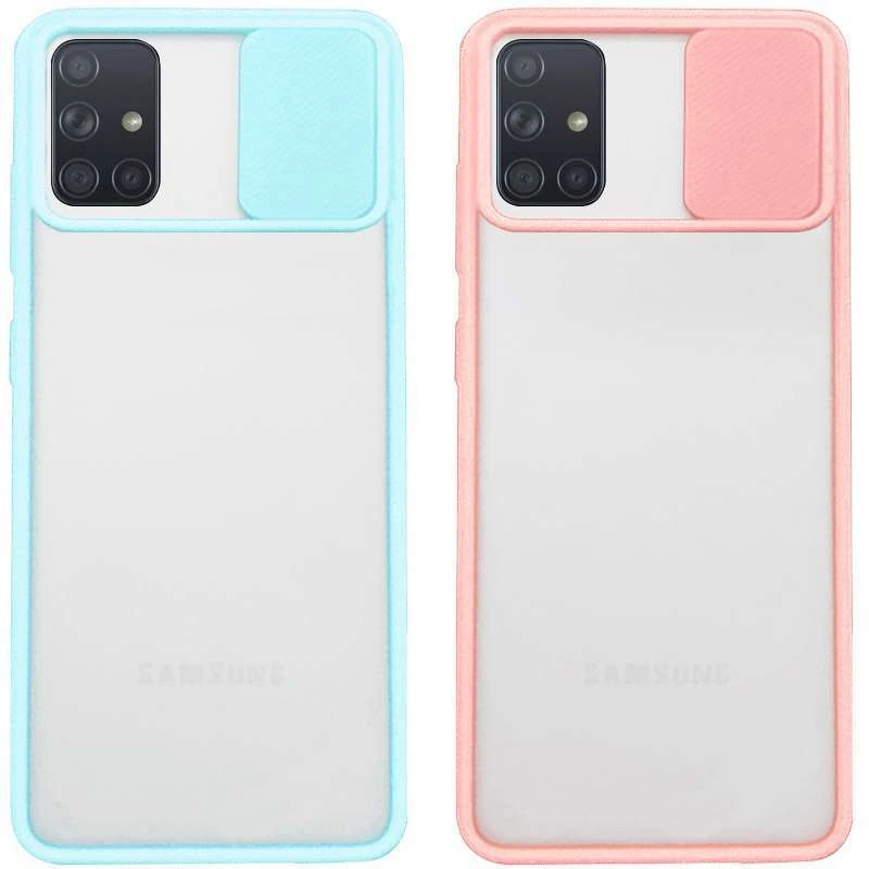 

Матовий силіконовий чохол зі шторкою для камери на Samsung Galaxy A71