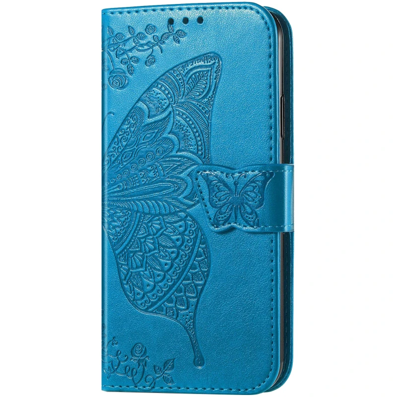 Шкіряний чохол-книжка Butterfly Pattern для Samsung Galaxy A57 5G – Blue. Фото 1 з 4