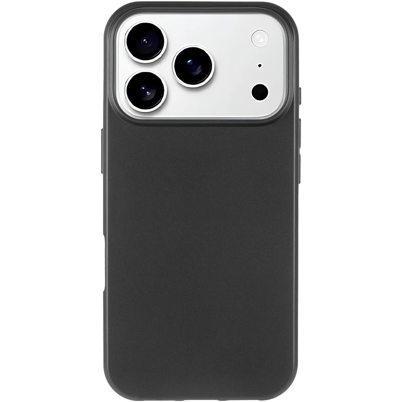 Чёрный силиконовый чехол Epik для Apple iPhone 17 Pro (6.3") – Черный. Фото 3 из 7