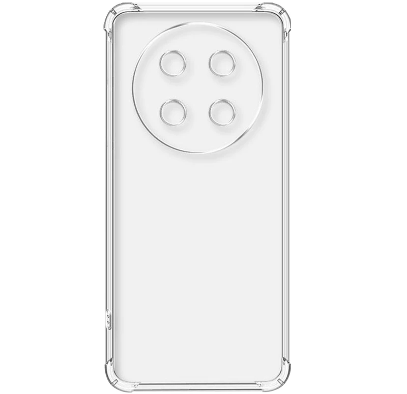 Ультратонкий силіконовий чохол GETMAN з критими бортами та камерою для Honor X9c – Безбарвний (прозорий). Фото 2 з 3