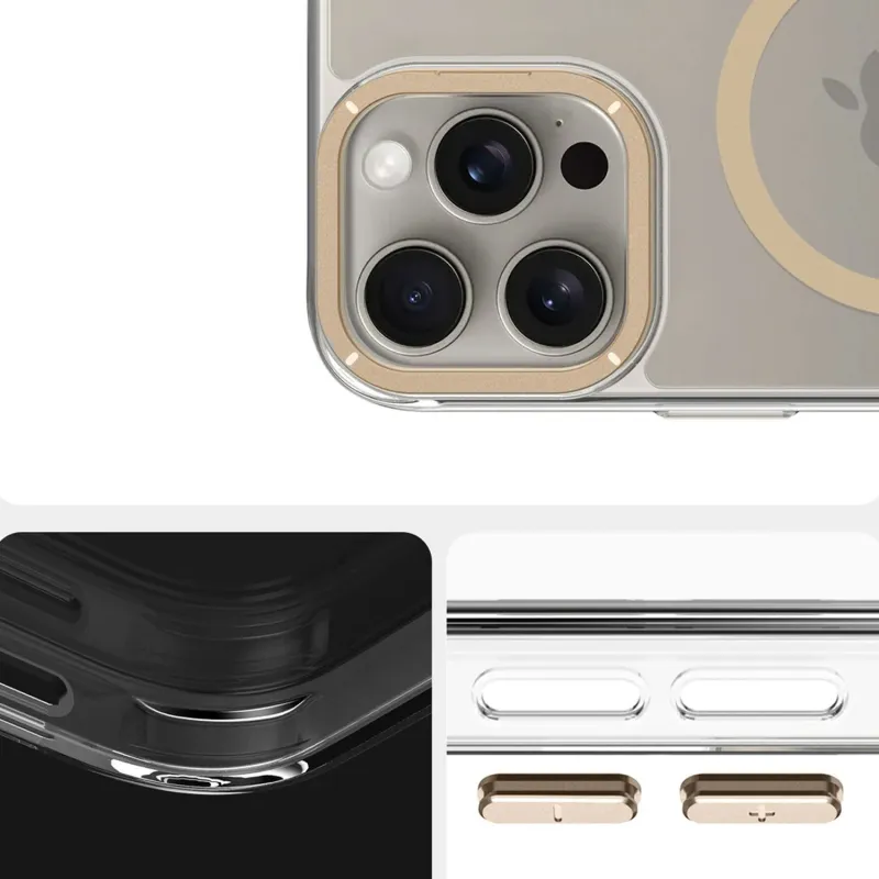 Чехол TPU Space Case Apex with Magnetic Fit для Apple iPhone 13 Pro (6.1") – Gold. Фото 5 из 8