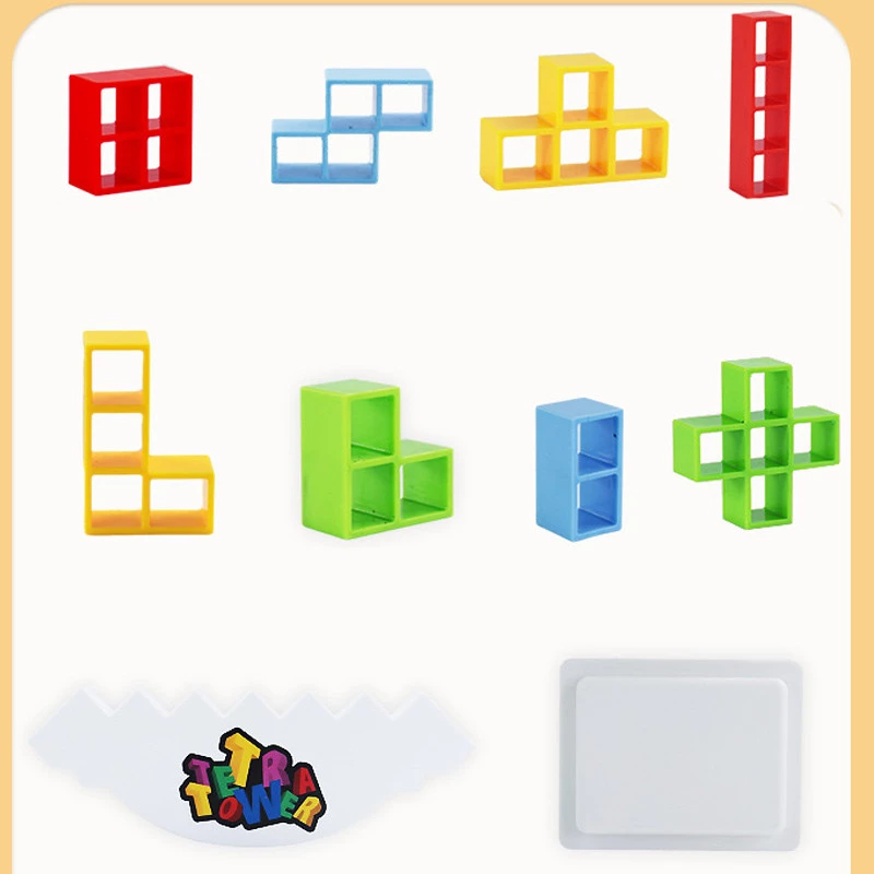 Настільна інтерактивна гра Ummi ME-008 Tetris tower game – Colorful. Фото 4 з 6