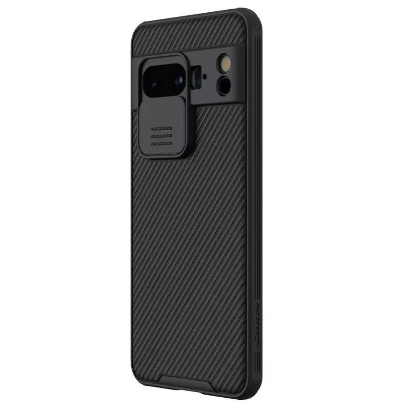 Карбована накладка Nillkin Pro зі шторкою для камери на Google Pixel 8 Pro – Black. Фото 3 з 8
