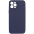 Чохол з захистом камери Silicone Case для Apple iPhone 12 Pro Max (6.7") – Темно-синій / Midnight blue. Фото 1 з 6