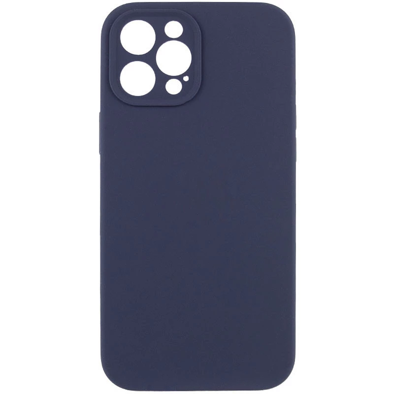 

Чохол з захистом камери Silicone Case на Apple iPhone 12 Pro Max (6.7") (Темно-синій / Midnight blue)