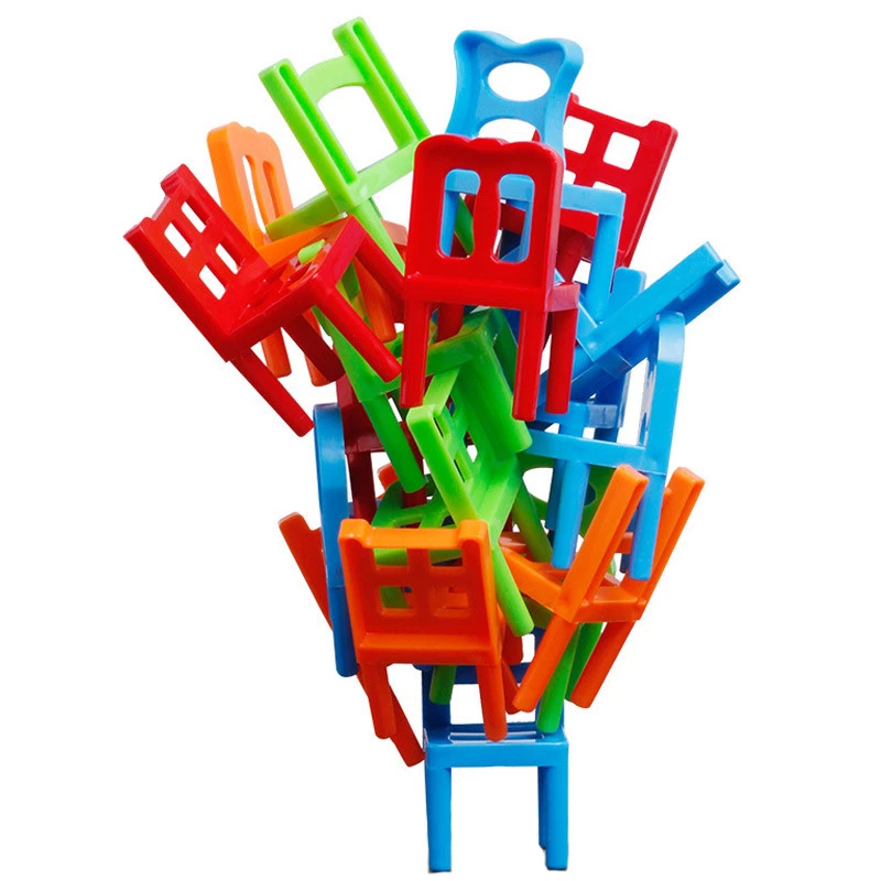 Настільна інтерактивна гра Ummi 301 Balance Chairs (18pcs) – Colorful. Фото 1 з 6