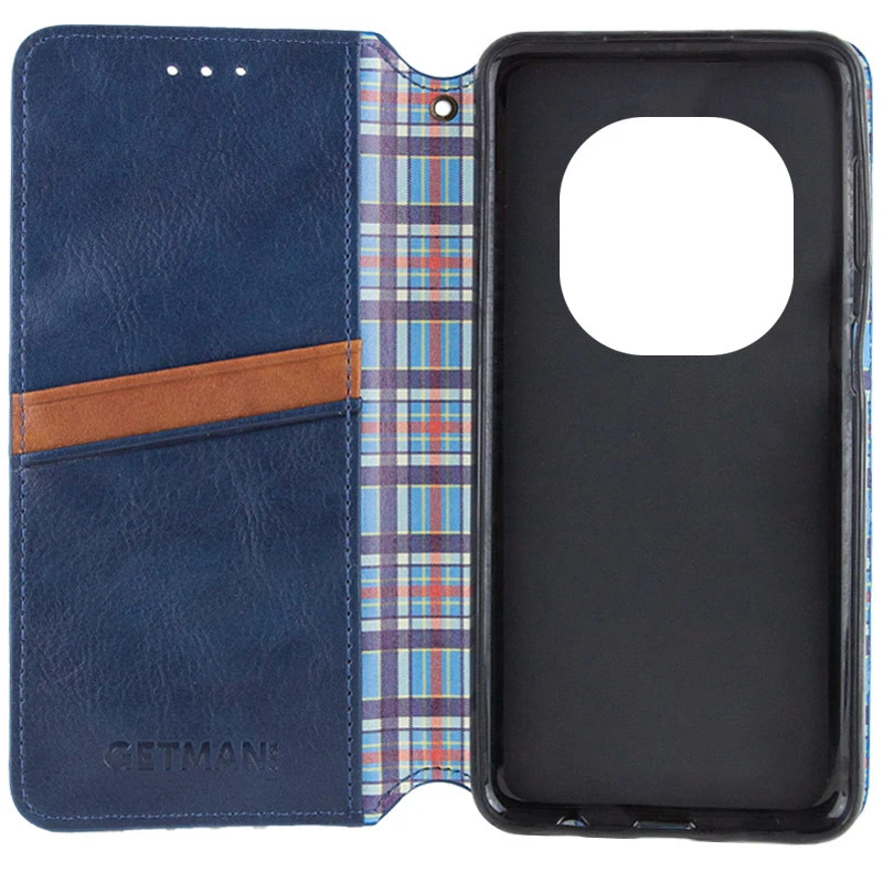 Чохол книжка GETMAN Cubic для Xiaomi Redmi Note 15 Pro 5G – Синій. Фото 3 з 3