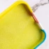 Чехол Silicone Case плетёный для Apple iPhone 13 (6.1") – Желтый / Голубой. Фото 4 из 4