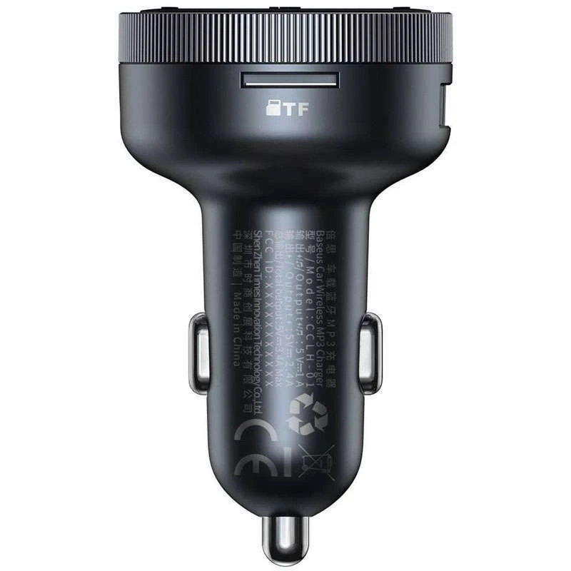 АЗУ FM модулятор Baseus Enjoy (5V/3.4A) (CCLH-01) – Черный. Фото 2 из 4