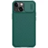 Карбована накладка Nillkin зі шторкою для камери на Apple iPhone 14 (6.1") – Зелений / Dark Green. Фото 1 з 5