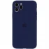 Чехол Silicone Case с защитой камеры для Apple iPhone 12 Pro Max (6.7") – Синий / Deep navy. Фото 1 из 7