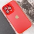 Силіконовий сапфіровий чохол з захистом камери на Apple iPhone 14 Pro (6.1") – Червоний / Red. Фото 7 з 8