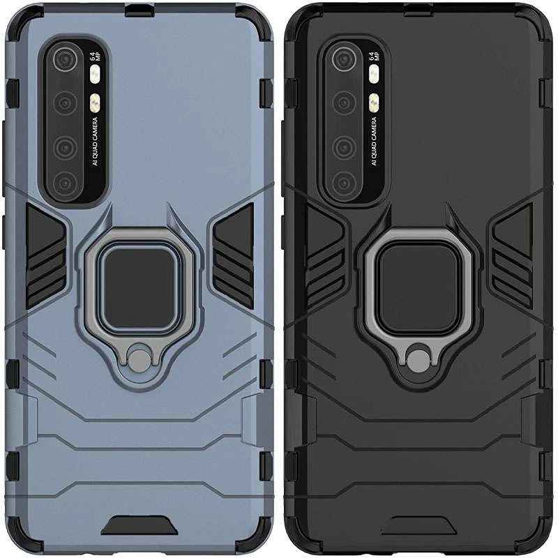 

Протиударний чохол Transformer з кільцем на Xiaomi Mi Note 10 Lite