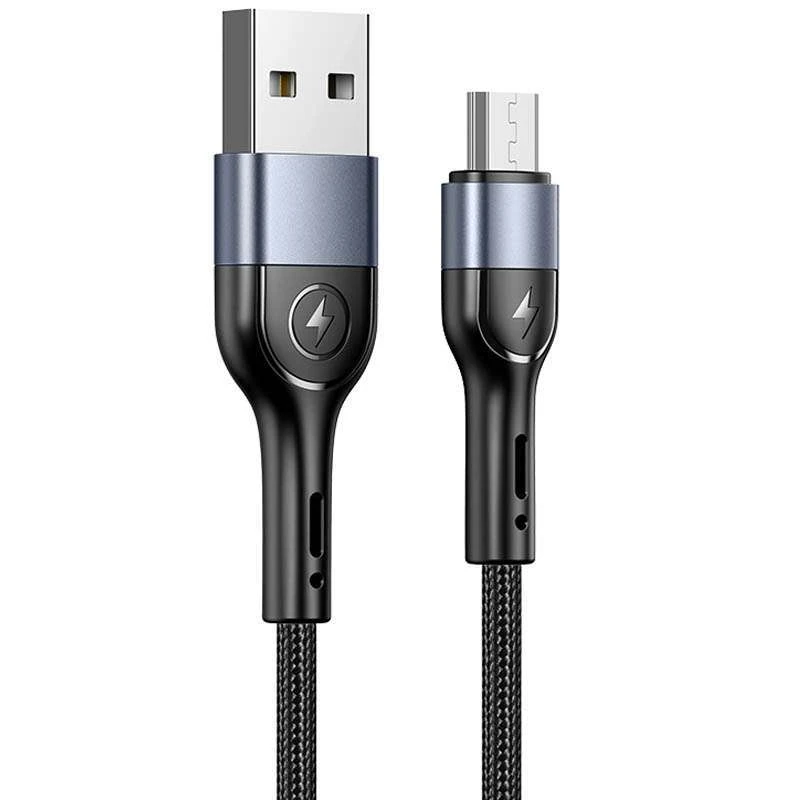 

Дата кабель Usams US-SJ450 U55 Aluminum Alloy Braided USB to MicroUSB (1m) (Black)