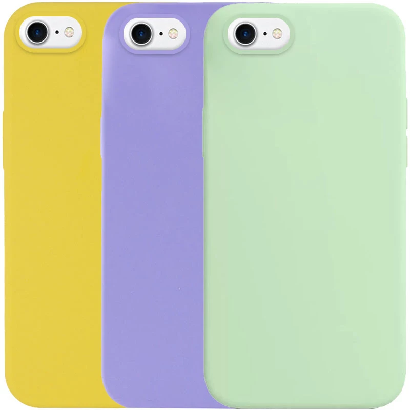 Чохол з закритим низом Silicone Case на Apple iPhone SE (2020) фото 3 з 3