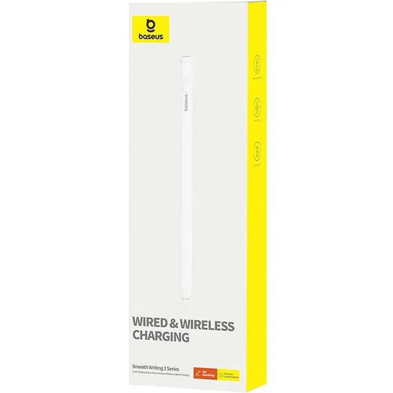 Стілус Baseus Smooth Writing 2 Series with LED Indicators (P80015802213) – Moon White. Фото 2 з 3