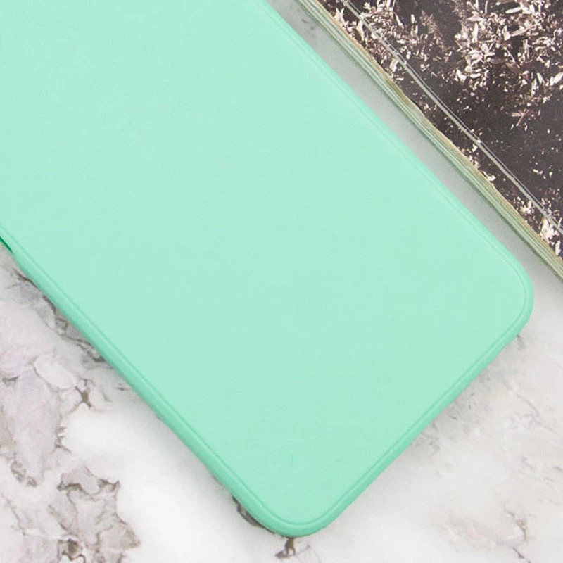 Кольоровий силіконовий чохол із захистом камери на Xiaomi Redmi A3 – Зелений / Menthol. Фото 2 з 3