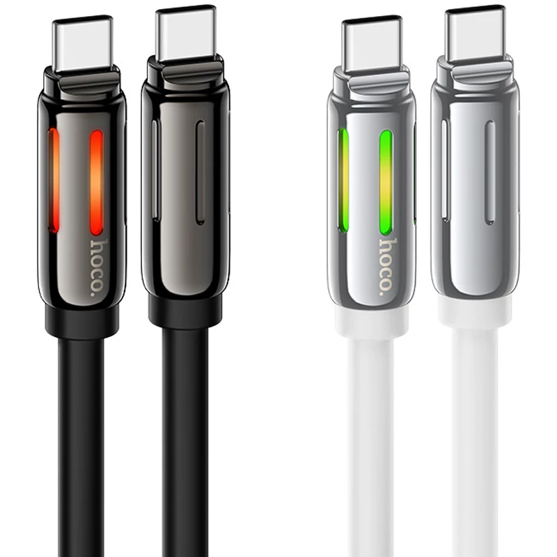 Дата кабель Hoco U136 Prize Type-C to Type-C 60W (1.2m) фото 1 з 2