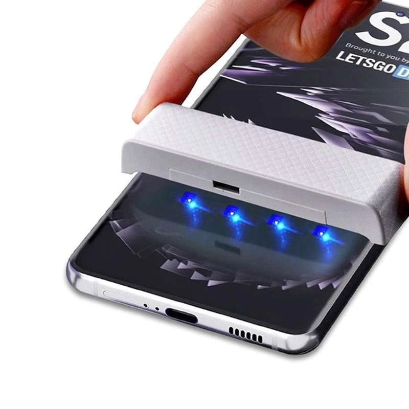 3D защитное стекло Mocolo с УФ лампой для Samsung Galaxy S21 Ultra – Прозрачный. Фото 5 из 6