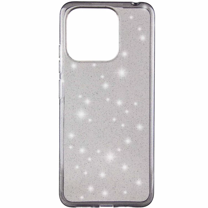 Блискучий силіконовий чохол на Xiaomi Redmi 12C / Poco C55 – Grey. Фото 4 з 8