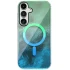 Силіконовий чохол Shiny Mountain (MagFit) для Samsung Galaxy S25 FE – Green / Blue. Фото 1 з 4