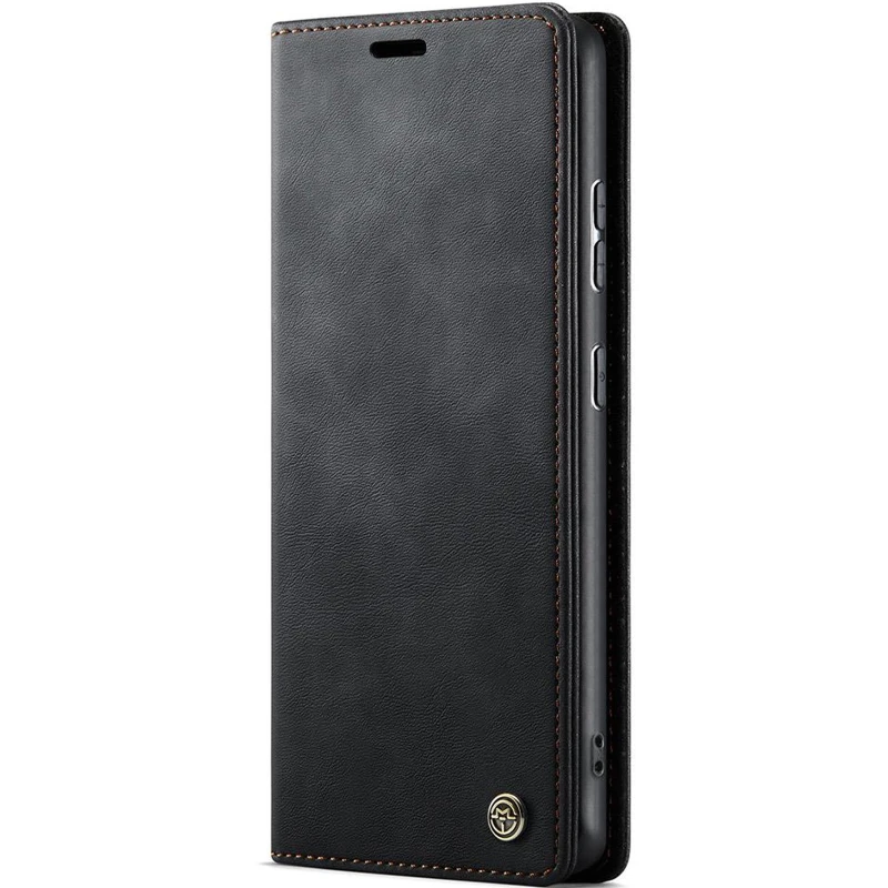 Шкіряний чохол-книжка CaseMe Velvet Matte для Xiaomi Redmi Note 15 Pro 5G – Black. Фото 1 з 5