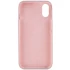 Чохол з закритим низом Silicone Case на Apple iPhone X (5.8") – Сірий / Lavender. Фото 2 з 3