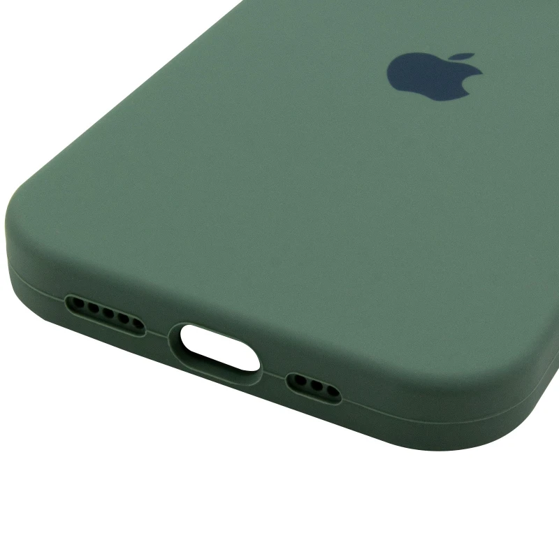 Чохол Silicone Case з захистом камери на Apple iPhone 15 Pro (6.1") – Зелений / Pine green. Фото 9 з 9