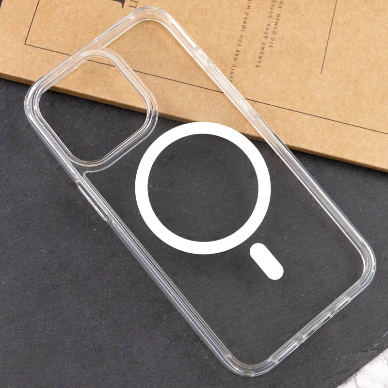 Чохол SGP Ultra Hybrid (MagFit) на Apple iPhone 15 Pro (6.1") – Прозорий. Фото 5 з 8