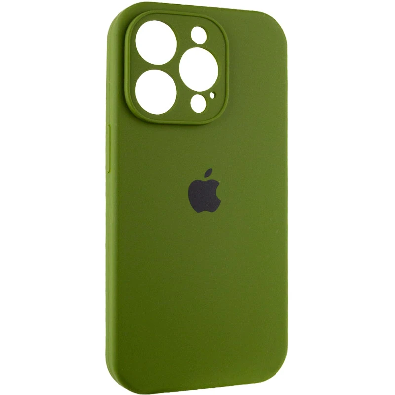 Чохол Silicone Case з захистом камери на Apple iPhone 14 Pro (6.1") – Зелений / Dark Olive. Фото 3 з 7