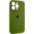 Чохол Silicone Case з захистом камери на Apple iPhone 14 Pro (6.1") – Зелений / Dark Olive. Фото 3 з 7