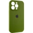 Чехол Silicone Case с защитой камеры для Apple iPhone 15 Pro (6.1") – Зеленый / Dark Olive. Фото 2 из 6